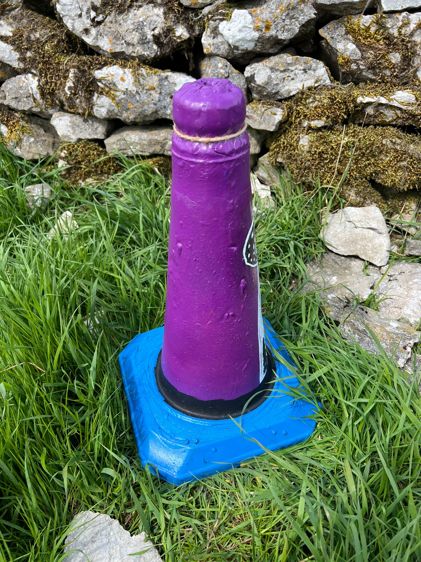 Custom Alien Cow Abduction Road Cone
