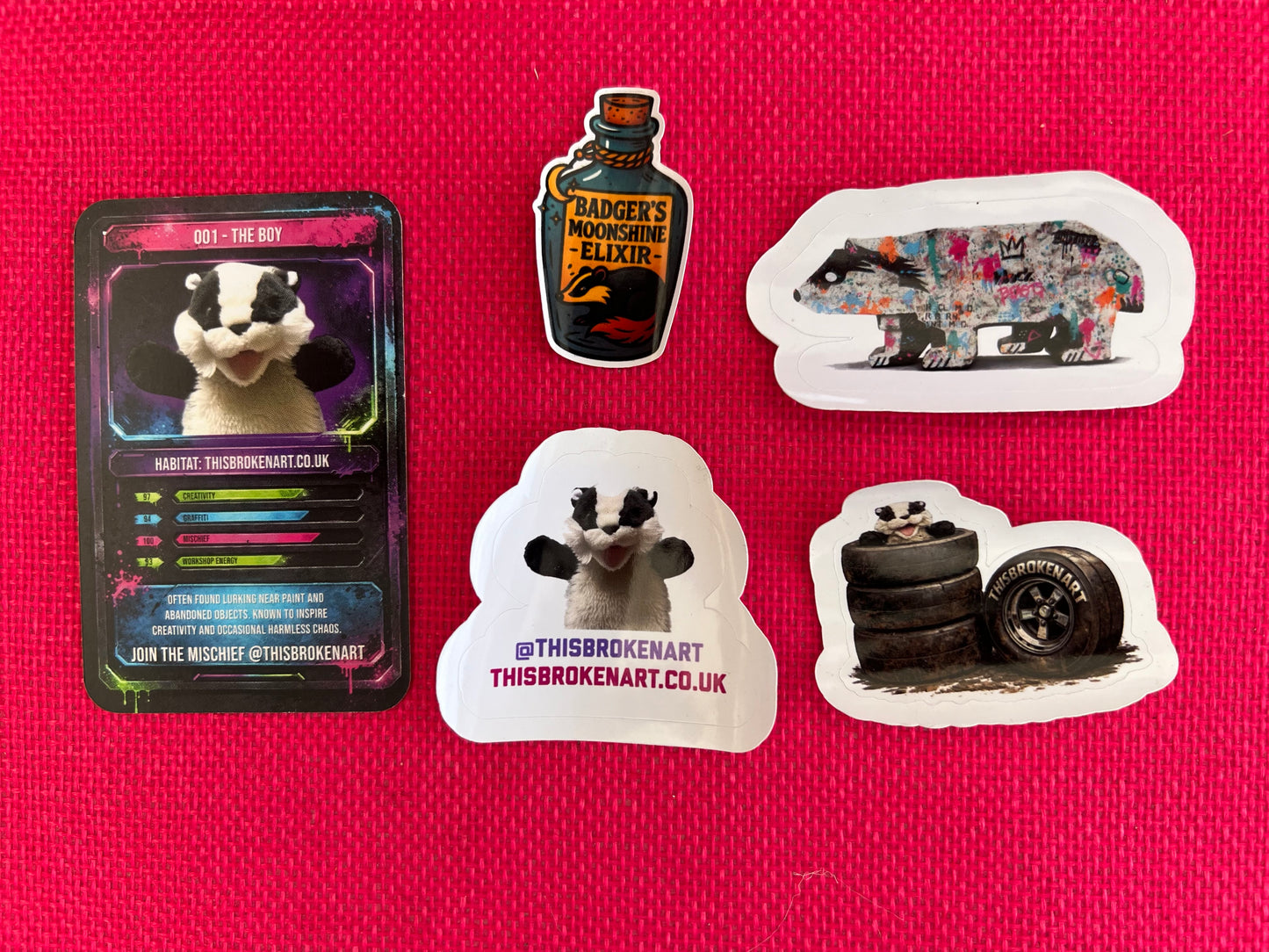 ‘The Boy’ Badger Sticker Pack