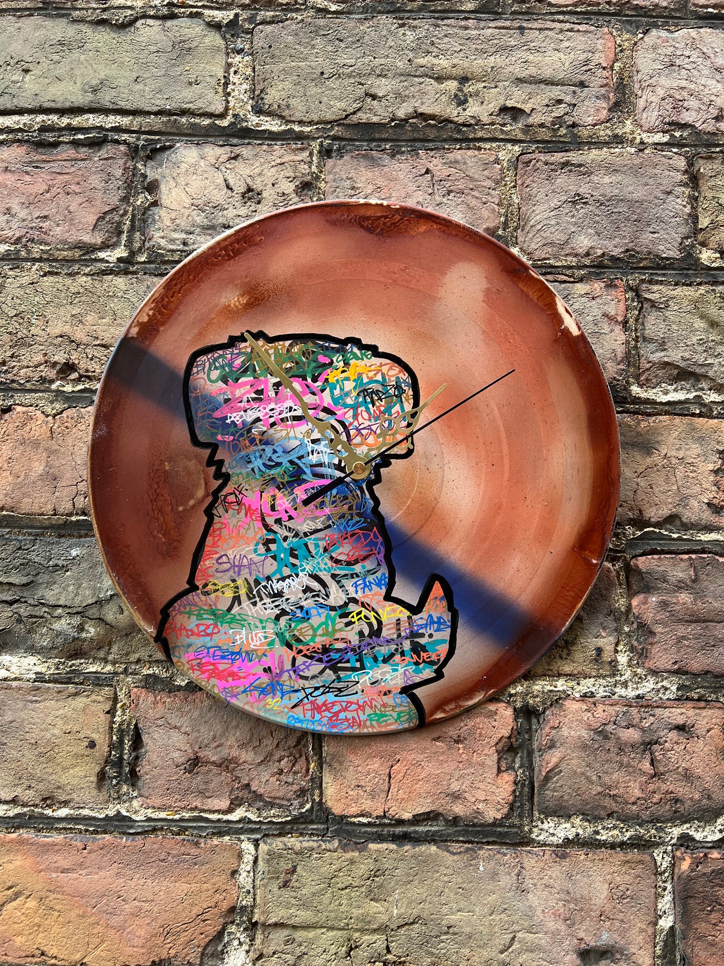 Woof 12” Vinyl Graffiti Clock