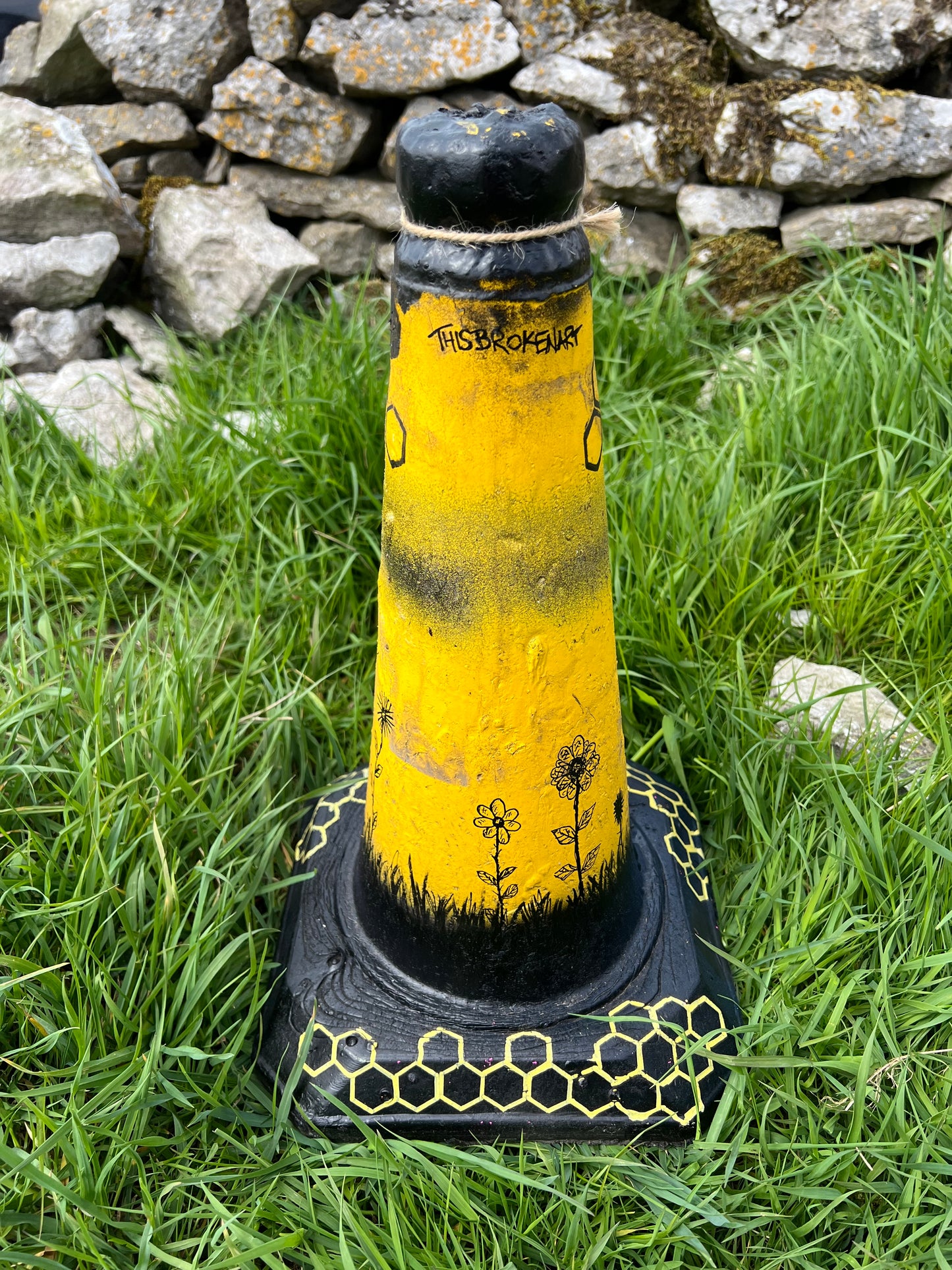 Custom Bumble Bee Road Cone