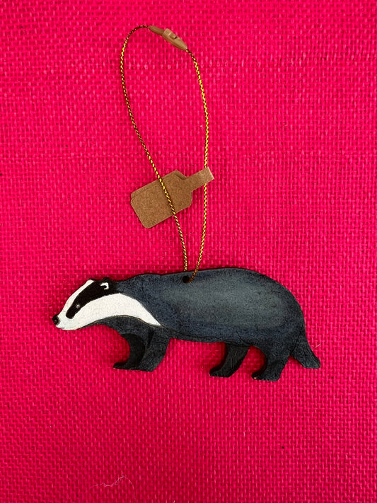 Wooden Badger Hanger