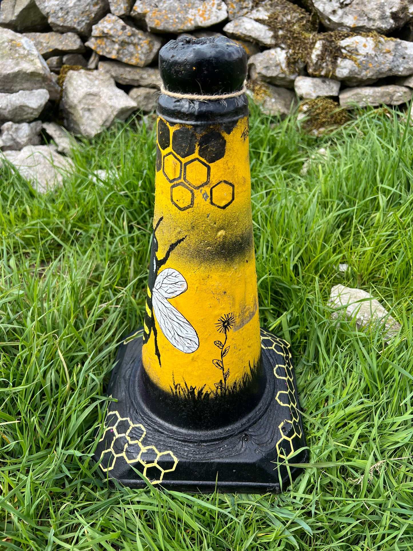 Custom Bumble Bee Road Cone
