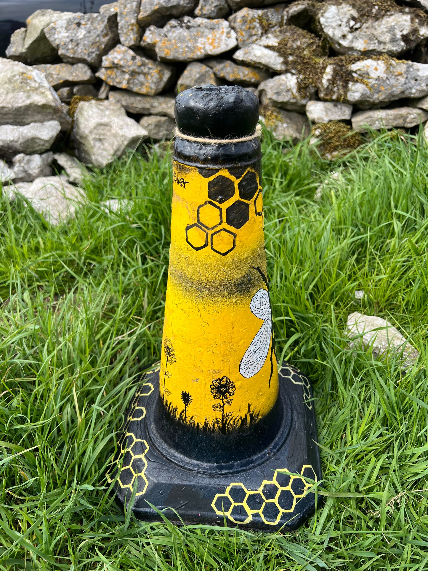 Custom Bumble Bee Road Cone